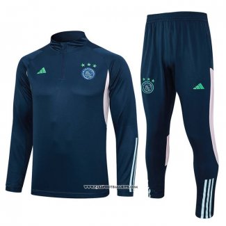 Sweatshirt Tracksuit Ajax 23/24 Blue