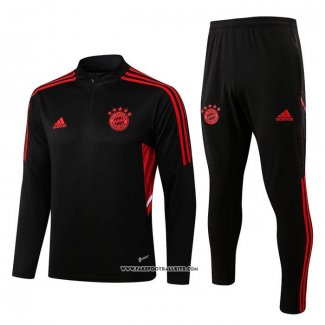 Sweatshirt Tracksuit Bayern Munich Kid 22/23 Black