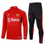 Sweatshirt Tracksuit Manchester United Kid 23/24 Red