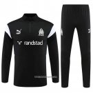 Sweatshirt Tracksuit Olympique Marseille 23/24 Black