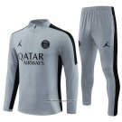 Sweatshirt Tracksuit Paris Saint-Germain Jordan 23/24 Grey