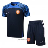 Tracksuit Holland Short Sleeve 22/23 Blue - Shorts