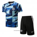 Tracksuit Inter Milan Short Sleeve 22/23 Blue - Shorts