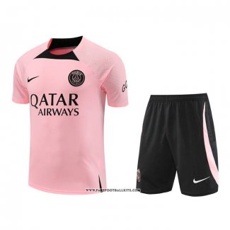 Tracksuit Paris Saint-Germain Short Sleeve 22/23 Rosa - Shorts