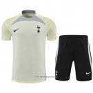 Tracksuit Tottenham Hotspur Short Sleeve 22/23 Beige - Shorts