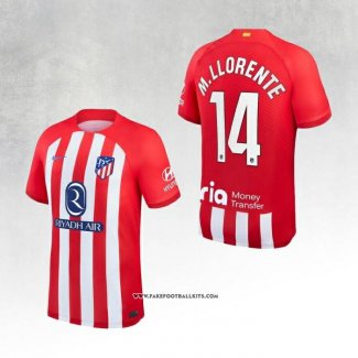 Atletico Madrid Player M.Llorente Home Shirt 23/24