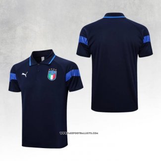 Italy Shirt Polo 22/23 Blue Marino