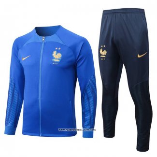 Jacket Tracksuit France Kid 22/23 Blue