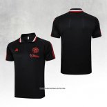 Manchester United Shirt Polo 23/24 Black