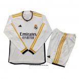 Real Madrid Home Shirt Kid Long Sleeve 23/24
