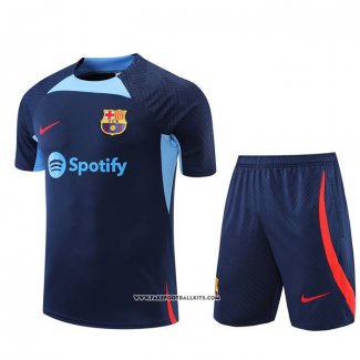 Tracksuit Barcelona Short Sleeve 22/23 Blue - Shorts