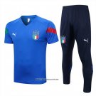 Tracksuit Italy Short Sleeve 22/23 Blue