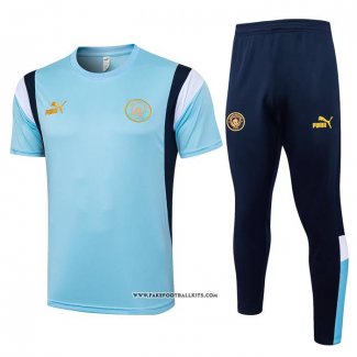 Tracksuit Manchester City Short Sleeve 23/24 Blue