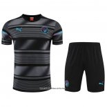 Tracksuit Manchester City Short Sleeve 22/23 Black - Shorts