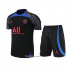 Tracksuit Paris Saint-Germain Short Sleeve 22/23 Black and Blue - Shorts