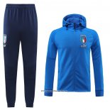 Hooded Tracksuit Italy 22/23 Blue