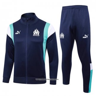 Jacket Tracksuit Olympique Marseille 23/24 Blue Oscuro