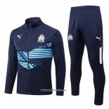 Jacket Tracksuit Olympique Marseille 22/23 Blue Oscuro