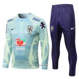 Sweatshirt Tracksuit Brazil Kid 22/23 Green