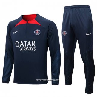 Sweatshirt Tracksuit Paris Saint-Germain 22/23 Blue Oscuro