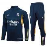 Sweatshirt Tracksuit Real Madrid Kid 23/24 Blue