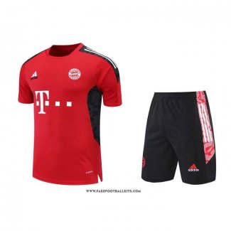 Tracksuit Bayern Munich Short Sleeve 22/23 Red - Shorts