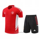 Tracksuit Manchester United Short Sleeve 22/23 Red - Shorts