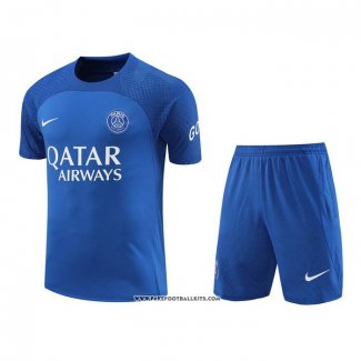 Tracksuit Paris Saint-Germain Short Sleeve 22/23 Blue Oscuro - Shorts