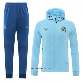 Hooded Tracksuit Olympique Marseille 22/23 Blue