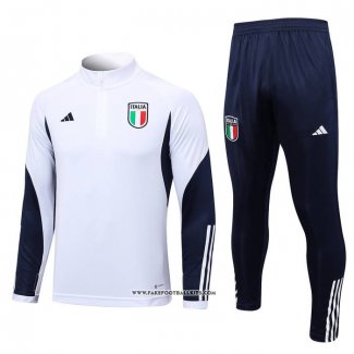 Sweatshirt Tracksuit Italy Kid 23/24 White