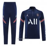 Sweatshirt Tracksuit Paris Saint-Germain Jordan 22/23 Blue