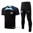 Tracksuit Inter Milan Short Sleeve 22/23 Black