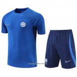 Tracksuit Inter Milan Short Sleeve 22/23 Blue - Shorts