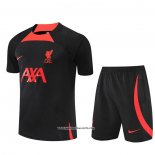 Tracksuit Liverpool Short Sleeve 2022-2023 Black - Shorts