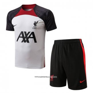 Tracksuit Liverpool Short Sleeve 22/23 White - Shorts