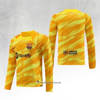 Barcelona Goalkeeper Shirt Long Sleeve 23/24 Yellow