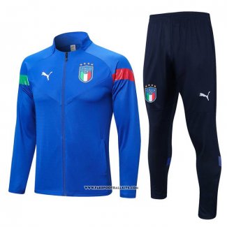 Jacket Tracksuit Italy 2022-2023 Blue