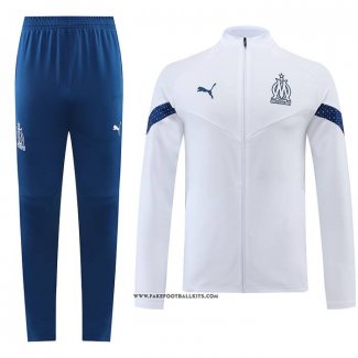 Jacket Tracksuit Olympique Marseille 22/23 White