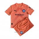 Manchester City Goalkeeper Shirt Kid 22/23 Orange