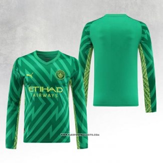 Manchester City Goalkeeper Shirt Long Sleeve 23/24 Green