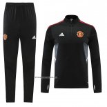 Sweatshirt Tracksuit Manchester United 22/23 Black