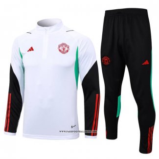 Sweatshirt Tracksuit Manchester United 23/24 White