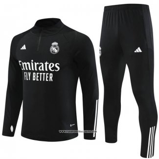 Sweatshirt Tracksuit Real Madrid 23/24 Black