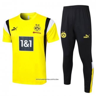 Tracksuit Borussia Dortmund Short Sleeve 23/24 Yellow