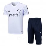 Tracksuit Cruzeiro Short Sleeve 23/24 White - Shorts