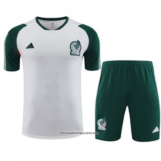 Tracksuit Mexico Short Sleeve 23/24 White - Shorts