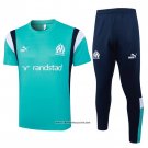 Tracksuit Olympique Marseille Short Sleeve 23/24 Green