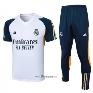 Tracksuit Real Madrid Short Sleeve 23/24 White