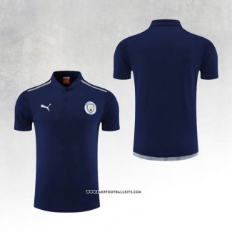 Manchester City Shirt Polo 22/23 Blue Marino