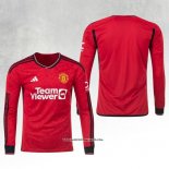 Manchester United Home Shirt Long Sleeve 23/24